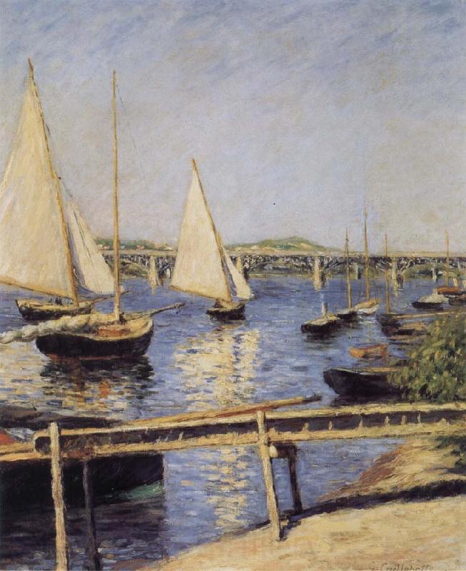 Gustave Caillebotte Sailboat France oil painting art